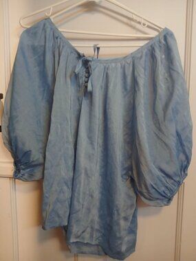 Grand & Greene Womens L Blue Shirt